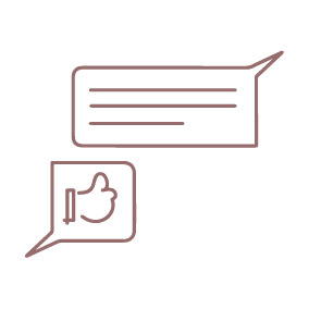 LINEでやりとりするイラスト